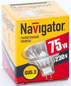 Лампа галоген Navigator JCDR GU5.3 75Вт 220В 94207